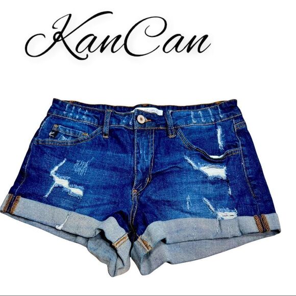 KanCan Estilo Cut off Jean Shorts 28 - Picture 1 of 4